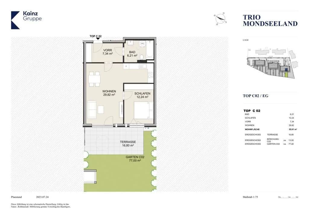 2-Zimmer-Wohnung kaufen in Vöcklabruck – 56,08 m², € 247.000 – Bild 5 von 5