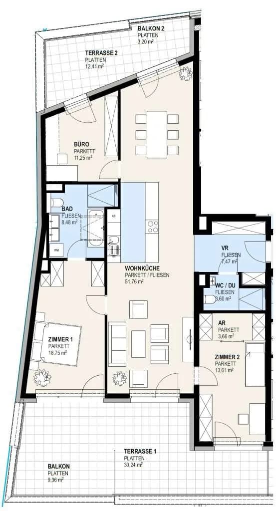 4-Zimmer-Wohnung kaufen in Mistelbach – 118,29 m², € 725.500 – Bild 22 von 26