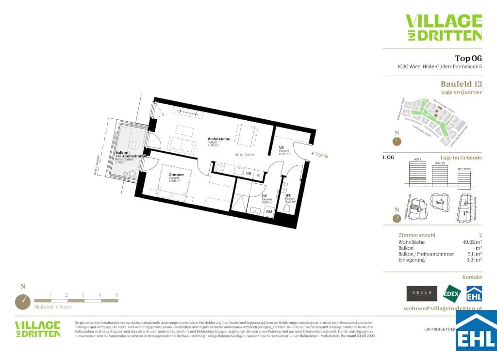 2-Zimmer-Wohnung kaufen in Wien – 49,64 m², € 440.000 – Bild 9 von 9