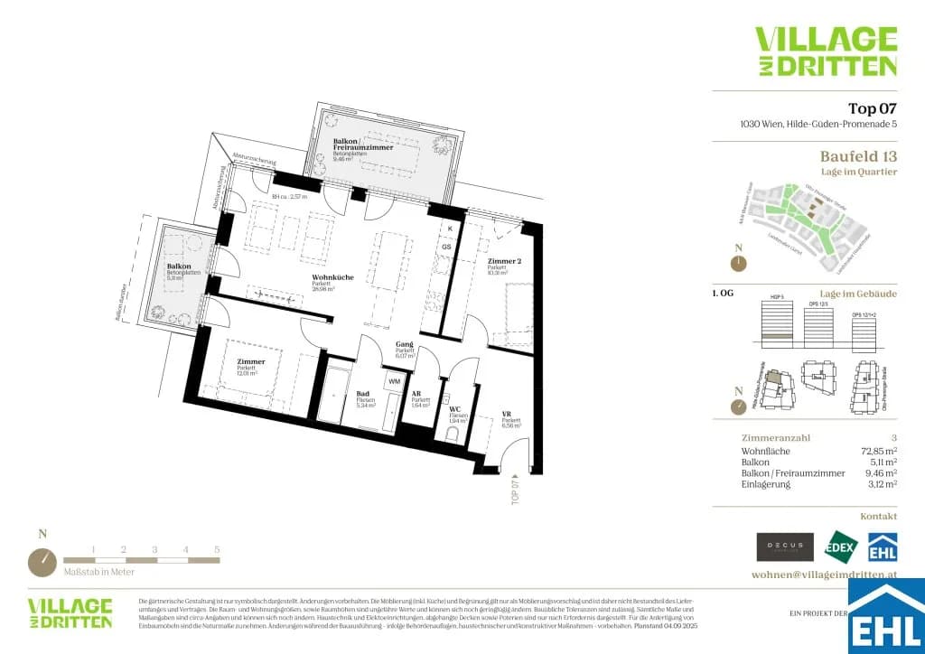 3-Zimmer-Wohnung kaufen in Wien – 73,16 m², € 599.000 – Bild 9 von 9
