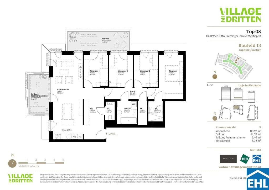 5-Zimmer-Wohnung kaufen in Wien – 110,58 m², € 913.000 – Bild 3 von 9