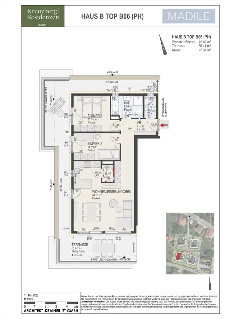 3-Zimmer-Wohnung kaufen in Klagenfurt – 76,02 m² – Bild 7 von 7