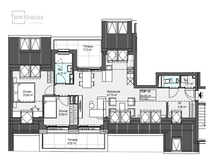 3-Zimmer-Wohnung kaufen in Wien – 93,85 m², € 735.000 – Bild 4 von 11