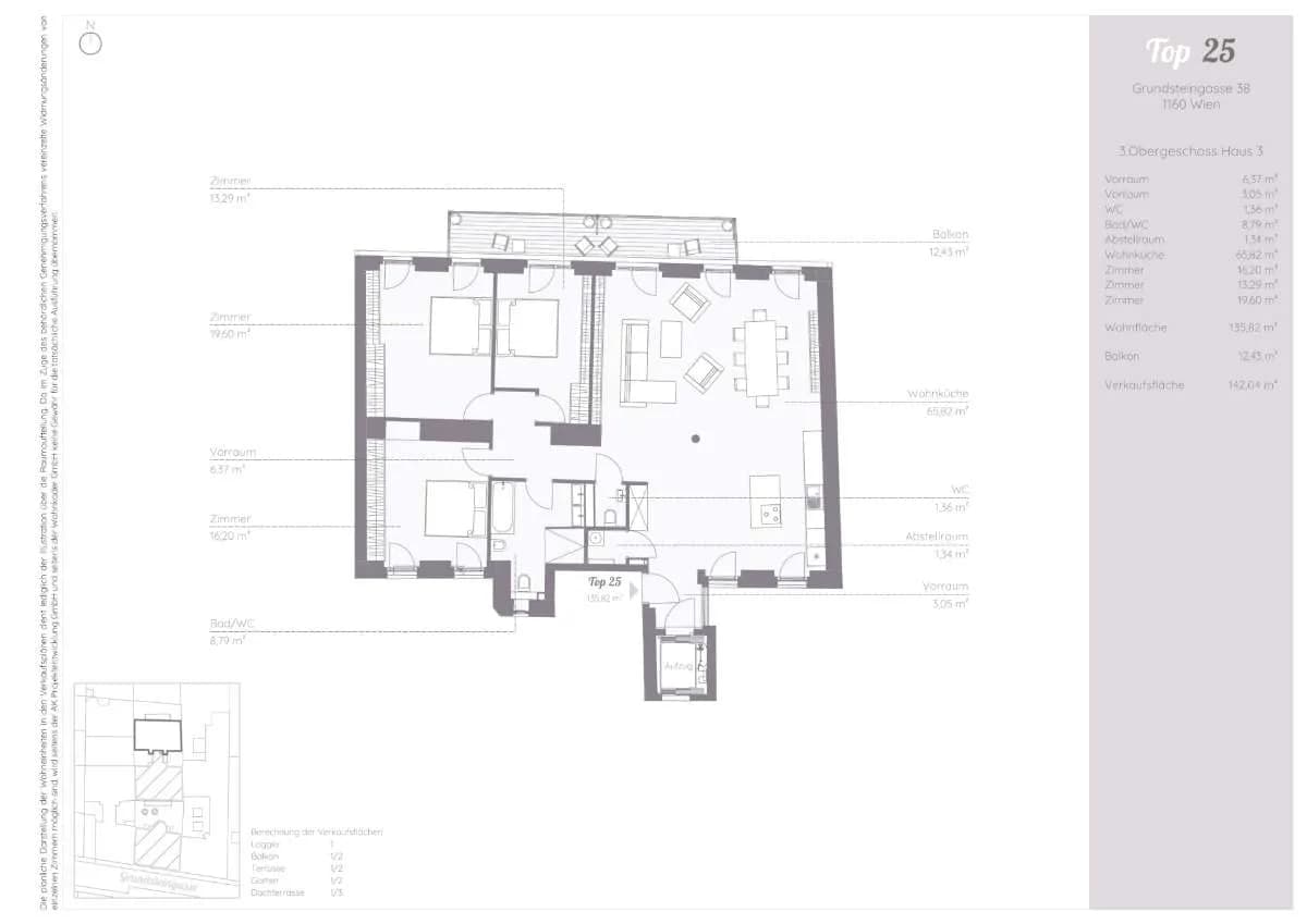 4-Zimmer-Wohnung kaufen in Wien – 135,82 m², € 990.000 – Bild 7 von 18