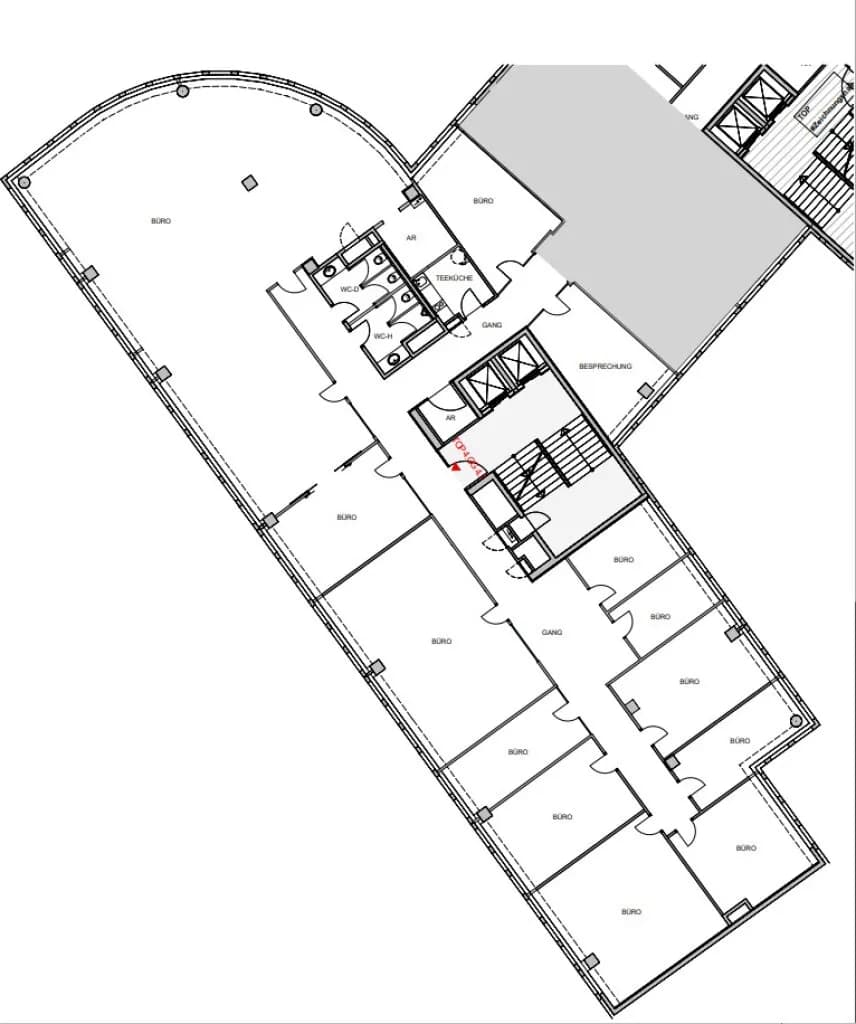 13-Zimmer-Gewerbeimmobilie mieten in Wien – 583 m², € 10.424 – Bild 11 von 11