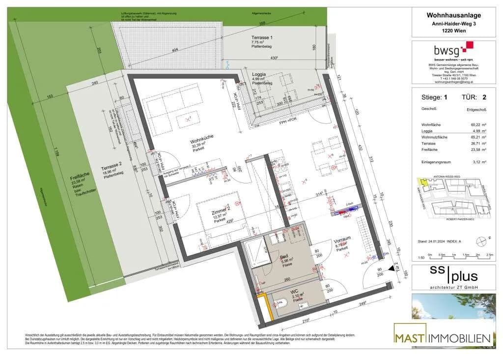 2-Zimmer-Wohnung kaufen in Wien – 60,22 m², € 319.000 – Bild 10 von 10