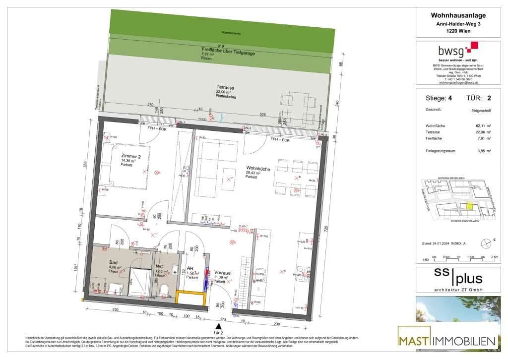 2-Zimmer-Wohnung kaufen in Wien – 63,15 m², € 319.000 – Bild 10 von 10