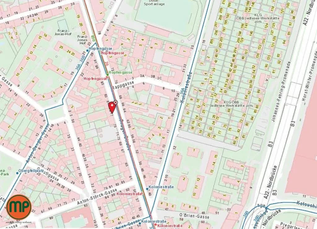 2-Zimmer-Wohnung mieten in Wien – 43,28 m², € 960 – Bild 8 von 12
