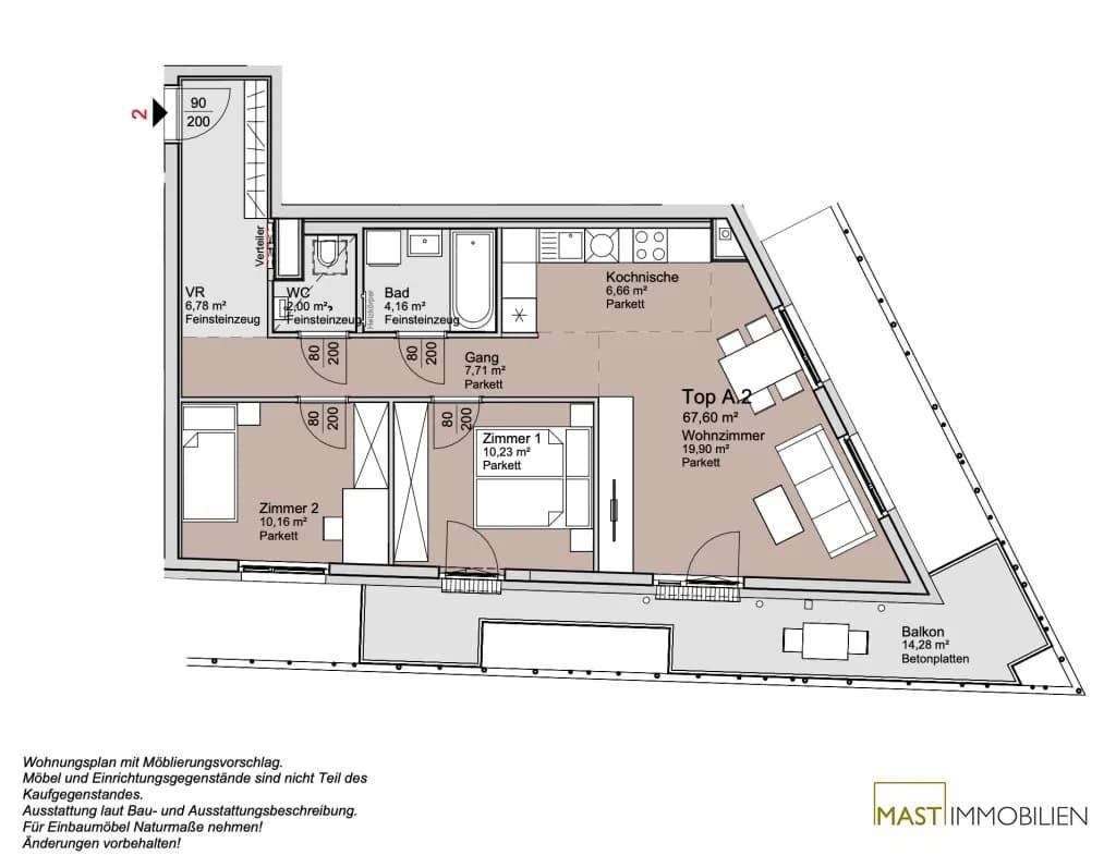 3-Zimmer-Wohnung kaufen in Wien – 67,6 m², € 439.000 – Bild 15 von 15