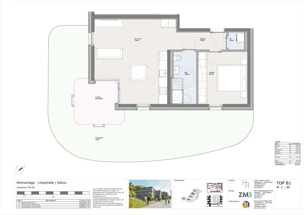 2-Zimmer-Wohnung kaufen in Feldkirch – 52,31 m², € 363.000 – Bild 6 von 7