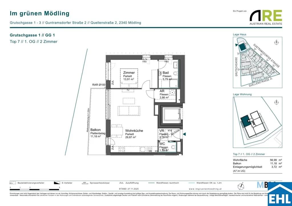 2-Zimmer-Wohnung kaufen in Mödling – 56,99 m², € 339.500 – Bild 9 von 9