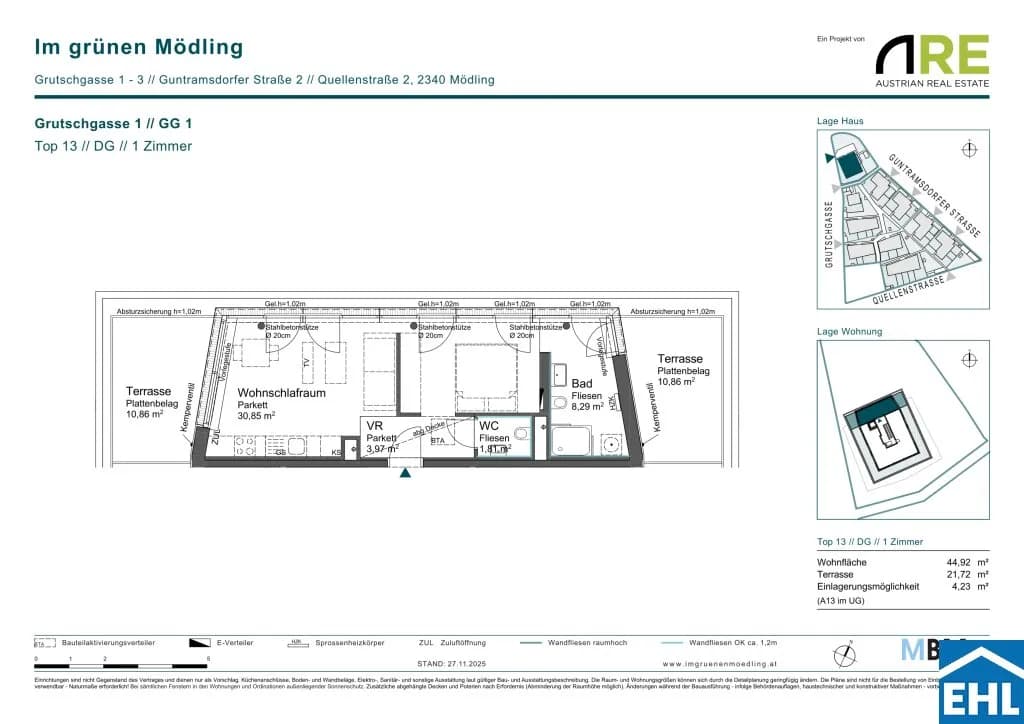 1-Zimmer-Wohnung kaufen in Mödling – 44,92 m², € 350.000 – Bild 9 von 9