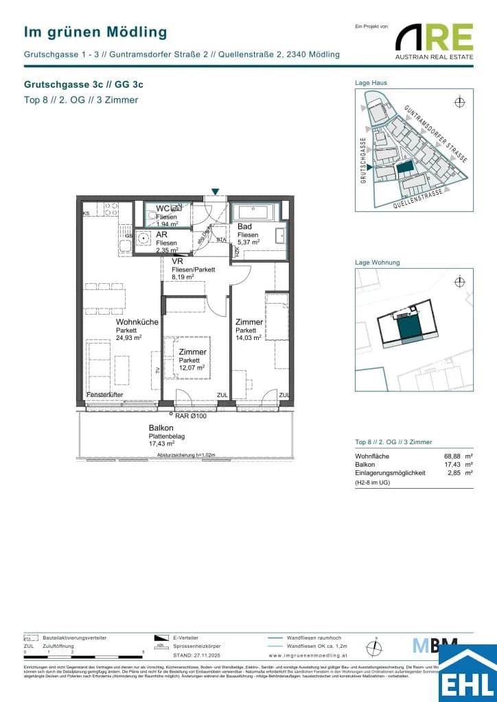 Immobilie kaufen in Mödling – 68,88 m², € 420.080 – Bild 8 von 8