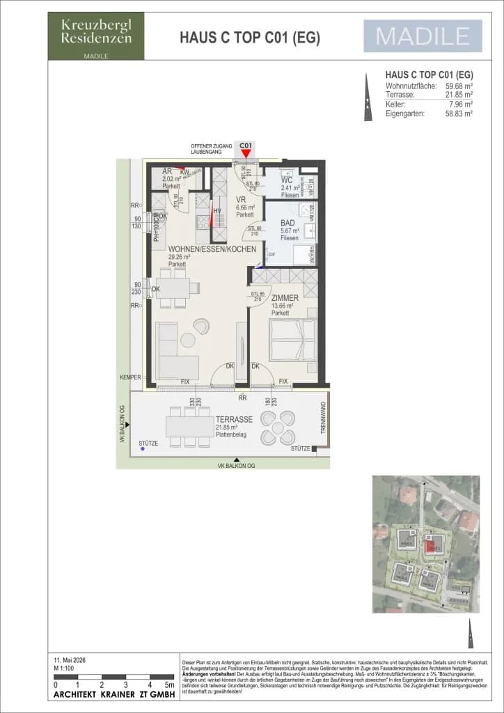 2-Zimmer-Wohnung kaufen in Klagenfurt – 59,68 m² – Bild 7 von 7