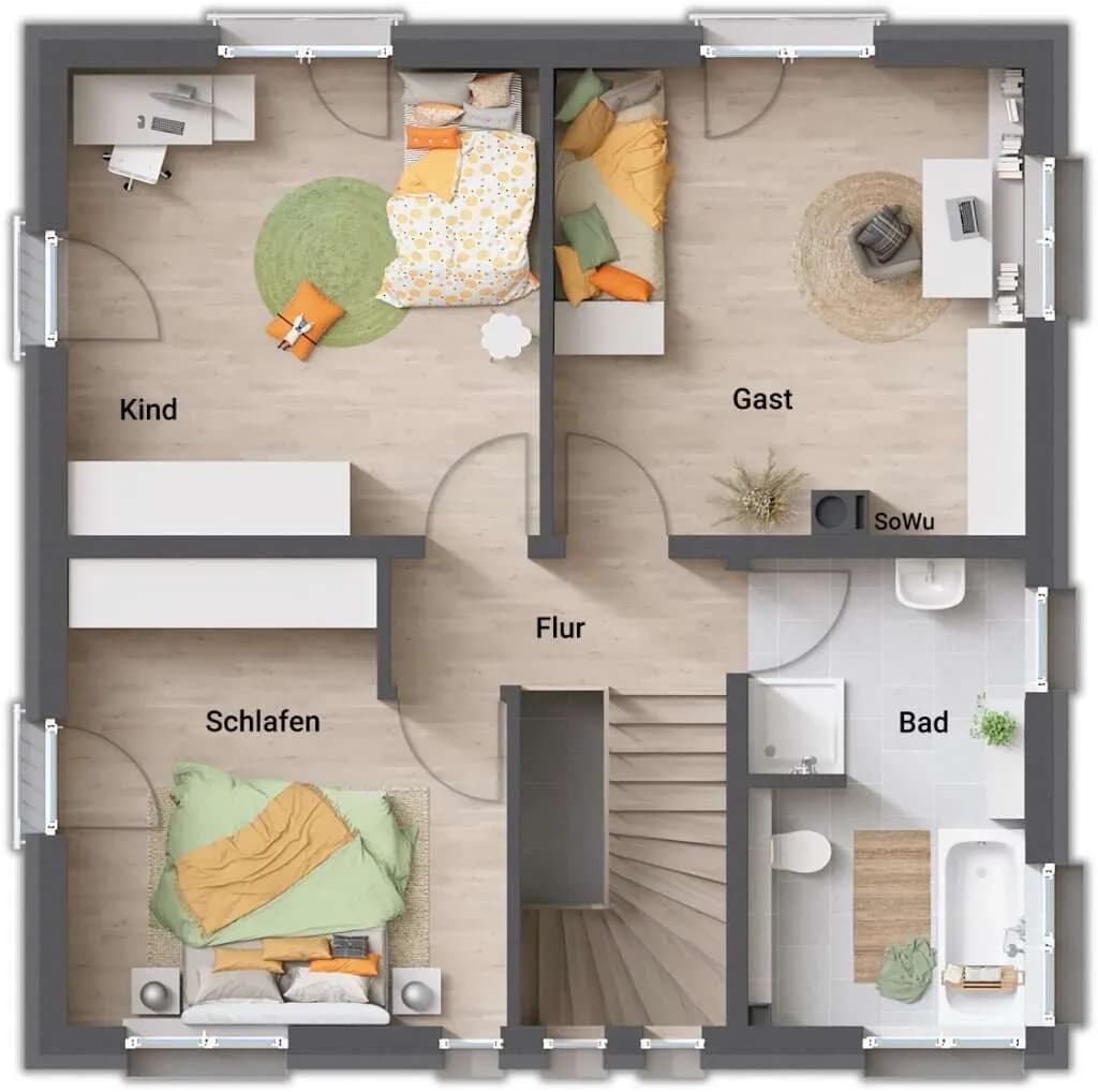 3-Zimmer-Haus kaufen in Korneuburg – 126 m², € 342.110 – Bild 4 von 5