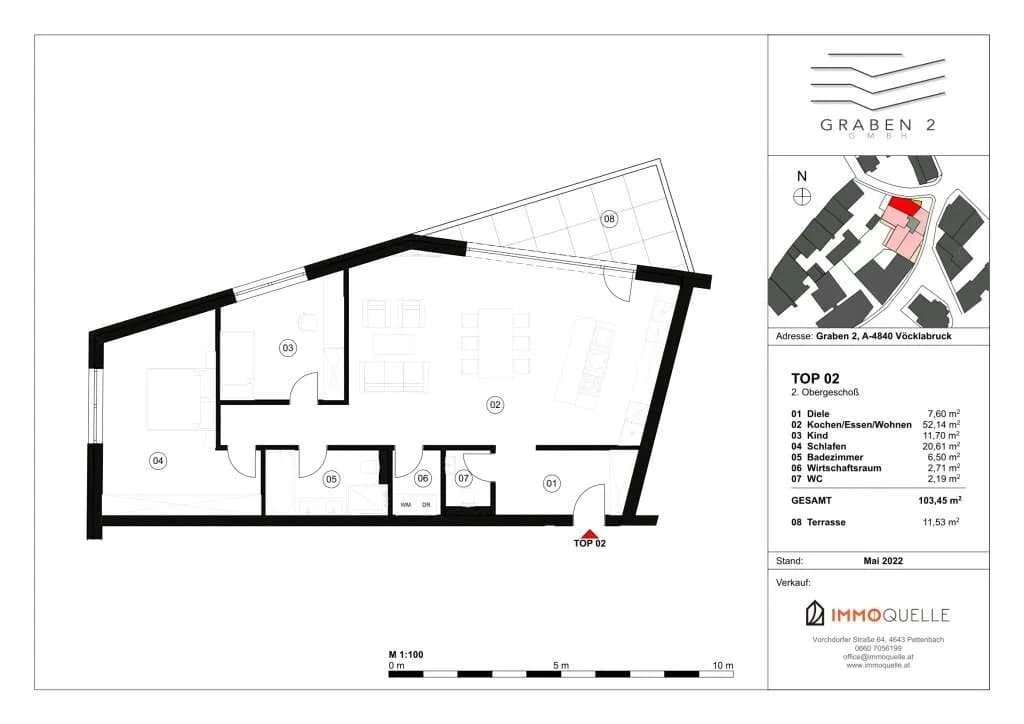 2-Zimmer-Wohnung kaufen in Vöcklabruck – 103,45 m², € 537.373 – Bild 5 von 6