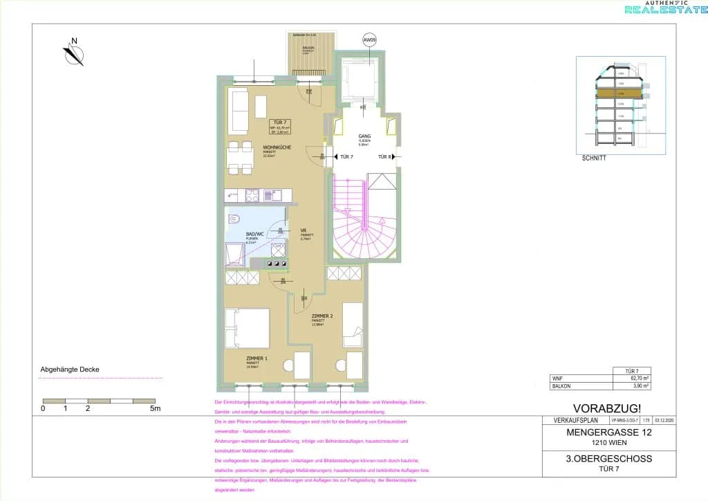 3-Zimmer-Wohnung kaufen in Wien – 62,7 m², € 359.000 – Bild 9 von 10