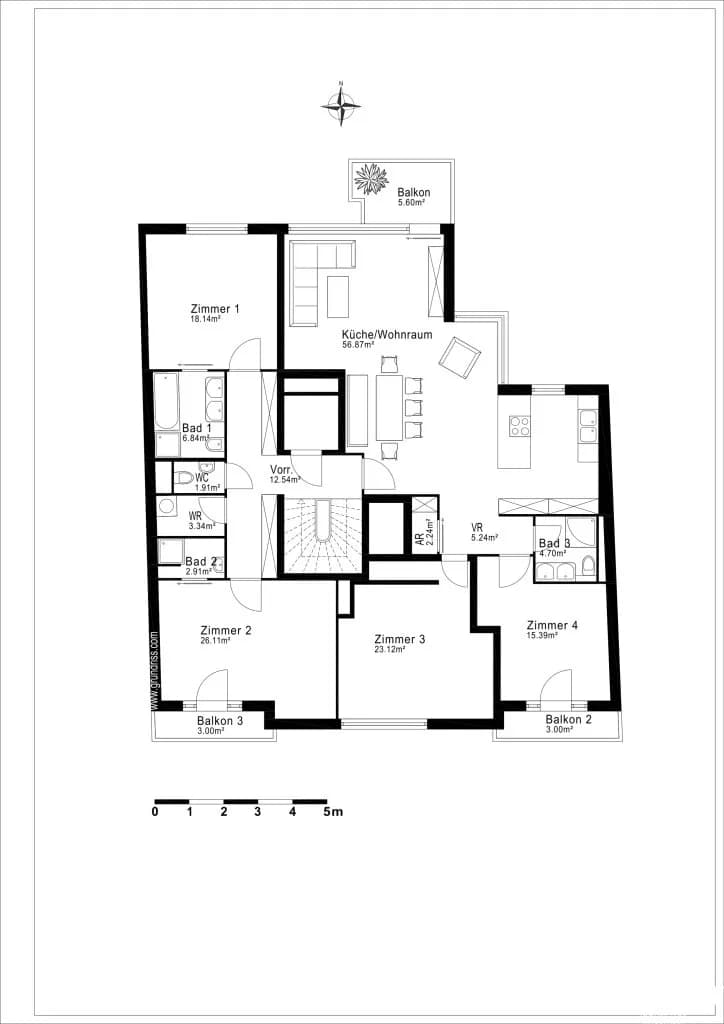 5-Zimmer-Wohnung kaufen in Wien – 179 m², € 1.298.000 – Bild 17 von 18