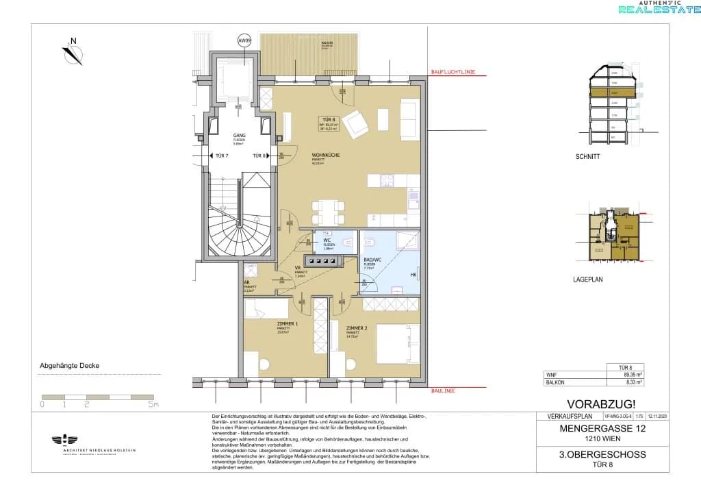 3-Zimmer-Wohnung kaufen in Wien – 89,35 m², € 499.000 – Bild 10 von 11