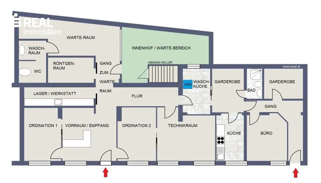 5-Zimmer-Gewerbeimmobilie mieten in Mistelbach – 192 m², € 1.432 – Bild 14 von 16
