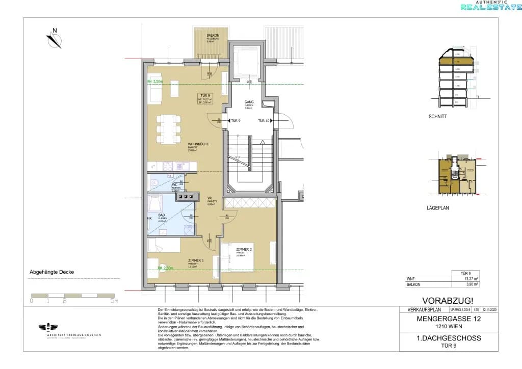 3-Zimmer-Wohnung kaufen in Wien – 74,27 m², € 459.000 – Bild 8 von 9