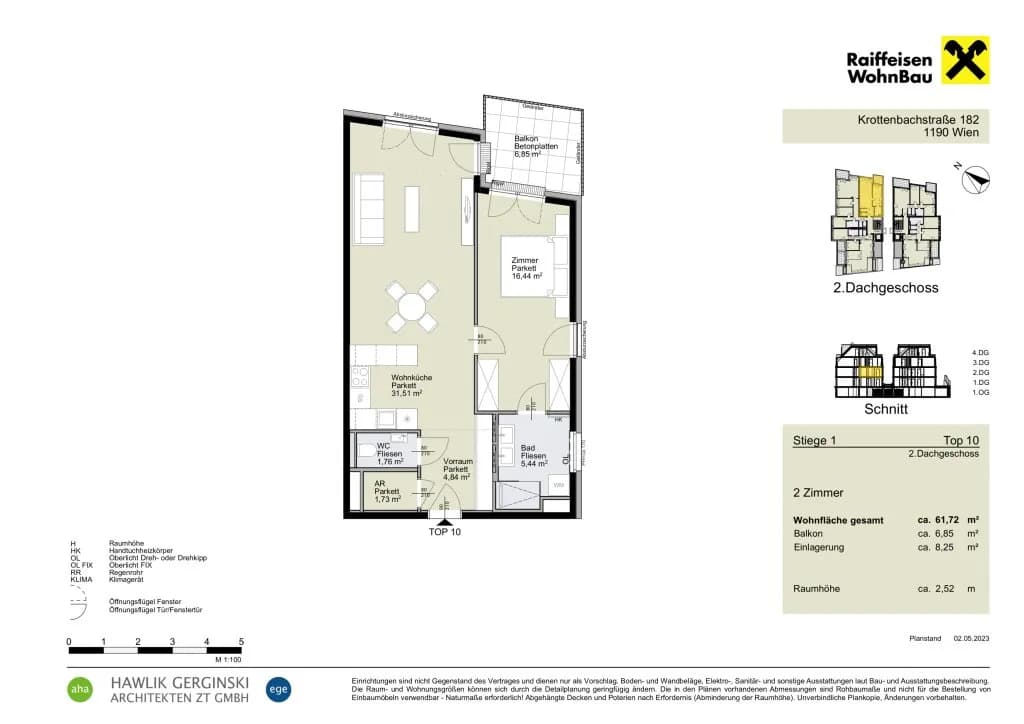 2-Zimmer-Wohnung kaufen in Wien – 61,72 m², € 544.500 – Bild 18 von 18