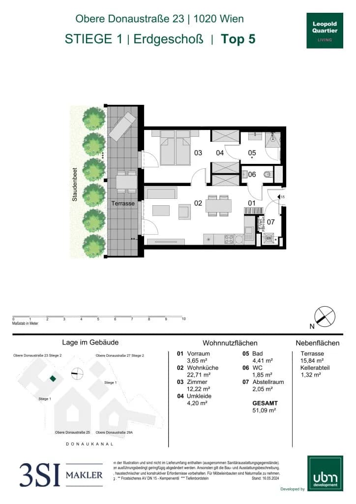 2-Zimmer-Wohnung kaufen in Wien – 51,09 m², € 434.000 – Bild 18 von 18