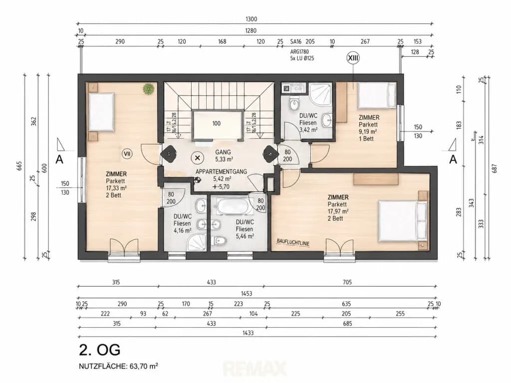 10-Zimmer-Wohnung mieten in Wien – 284,75 m², € 3.810 – Bild 19 von 20