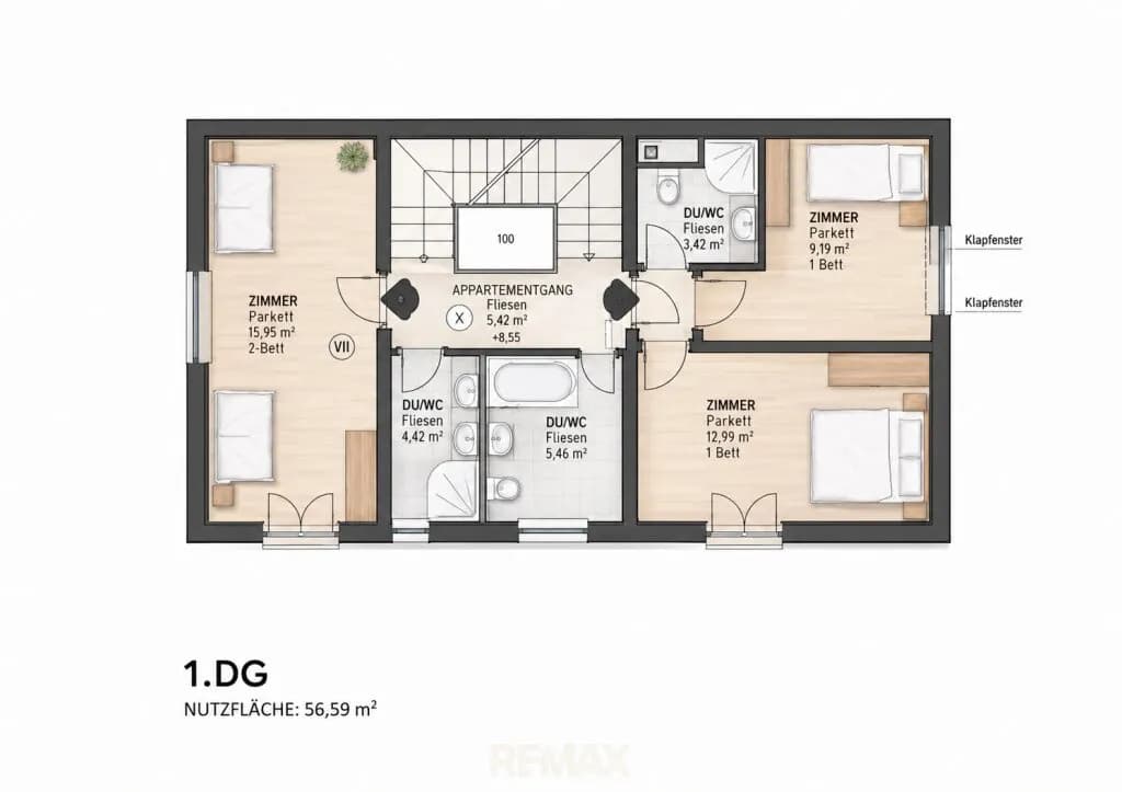 10-Zimmer-Wohnung mieten in Wien – 284,75 m², € 3.810 – Bild 20 von 20