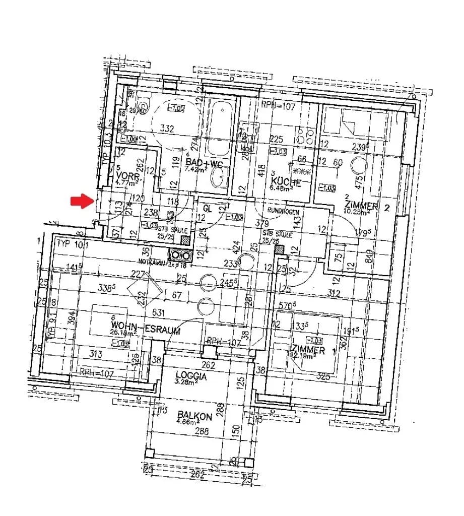 3-Zimmer-Wohnung mieten in Voitsberg – 70,57 m², € 869 – Bild 11 von 11