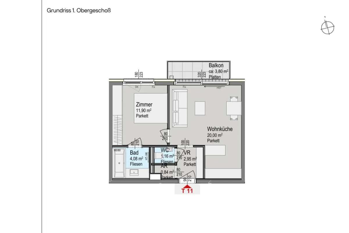 2-Zimmer-Wohnung kaufen in Wien – 40,93 m², € 345.000 – Bild 8 von 9