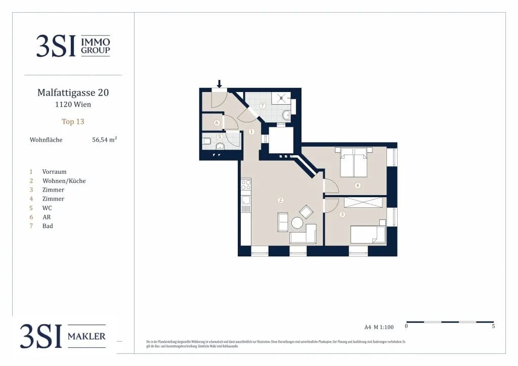 3-Zimmer-Wohnung kaufen in Wien – 56,54 m², € 325.000 – Bild 26 von 26