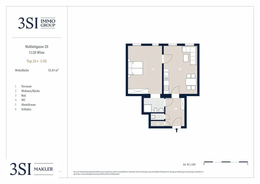 2-Zimmer-Wohnung kaufen in Wien – 55,45 m², € 257.000 – Bild 18 von 18