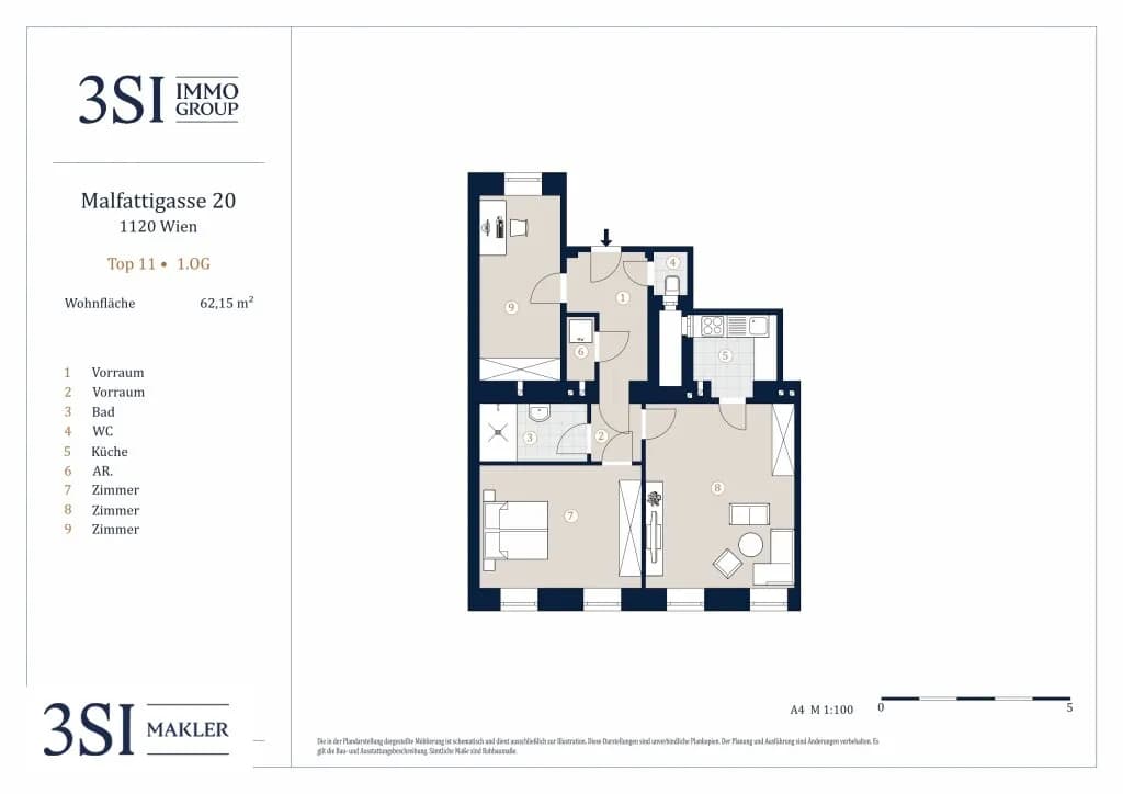 3-Zimmer-Wohnung kaufen in Wien – 62,15 m², € 359.000 – Bild 23 von 23
