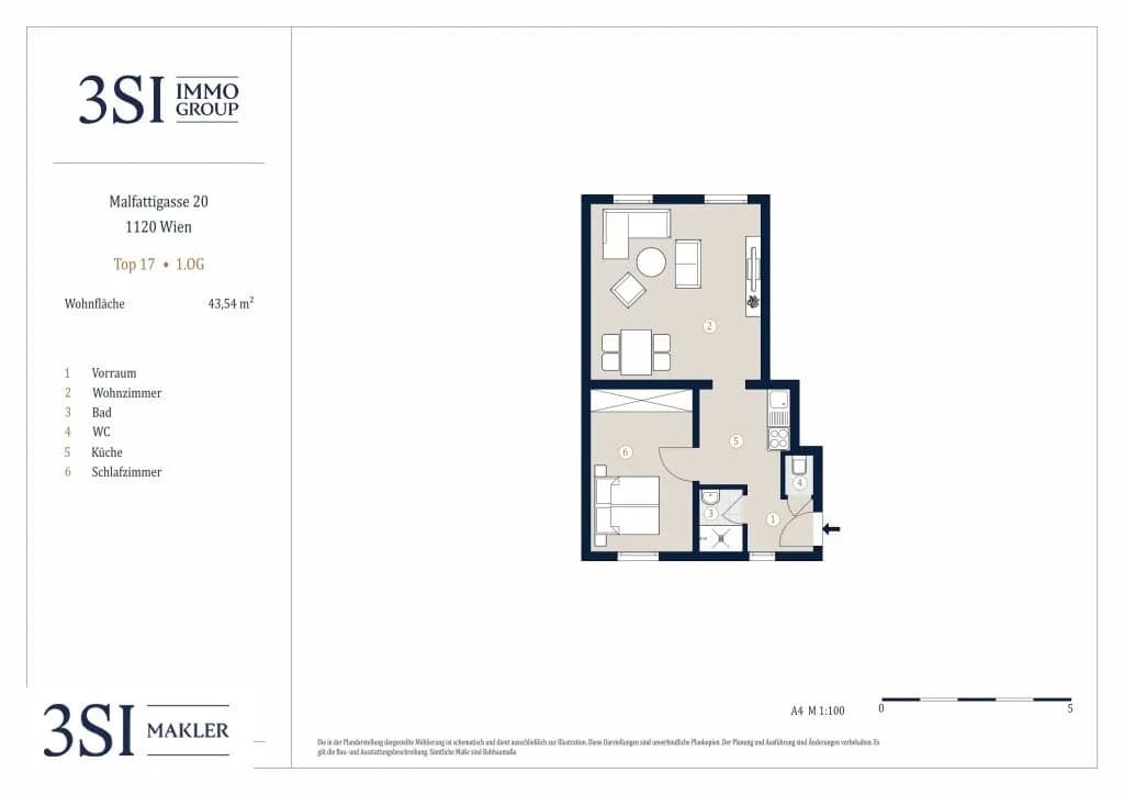 2-Zimmer-Wohnung kaufen in Wien – 43,54 m², € 203.000 – Bild 20 von 20