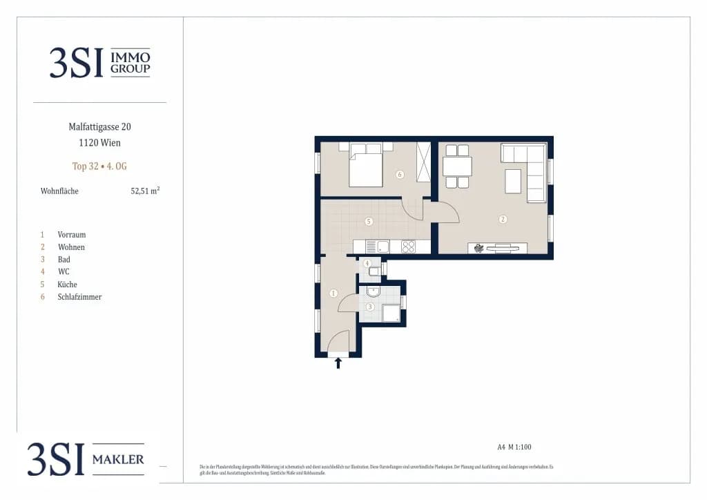 2-Zimmer-Wohnung kaufen in Wien – 52,51 m², € 249.000 – Bild 18 von 18
