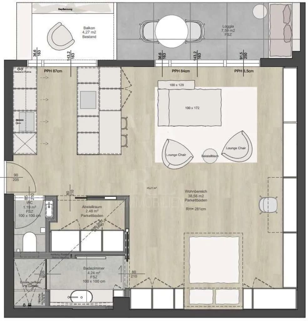 1-Zimmer-Wohnung mieten in Wien – 65 m², € 1.890 – Bild 14 von 14