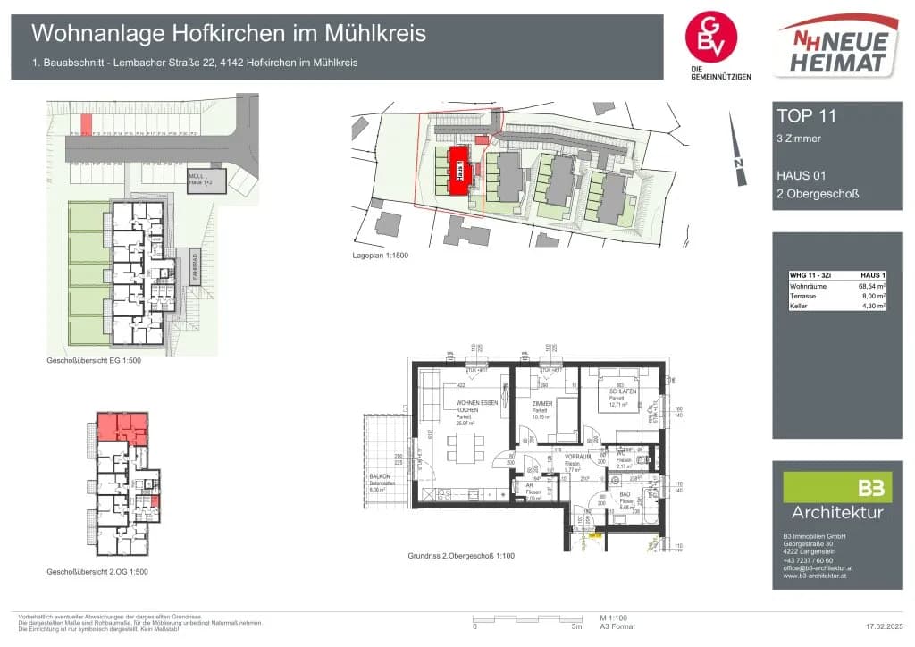 3-Zimmer-Wohnung mieten in Rohrbach – 68,54 m², € 790 – Bild 19 von 19