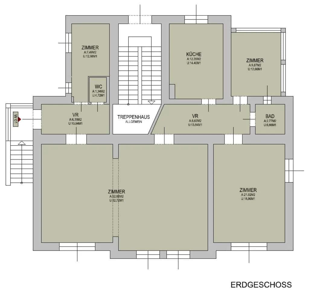 4-Zimmer-Gewerbeimmobilie mieten in Graz – 124 m², € 999 – Bild 7 von 15