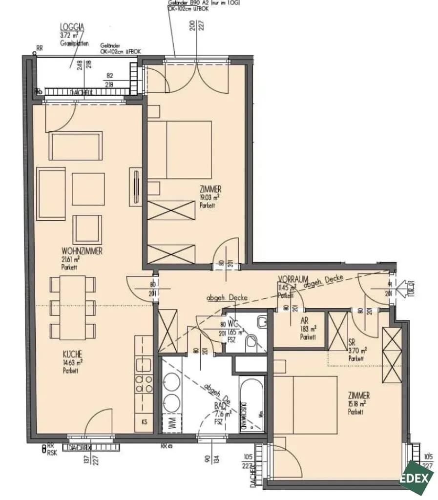 3-Zimmer-Wohnung mieten in Wien – 96,27 m², € 2.395 – Bild 26 von 26