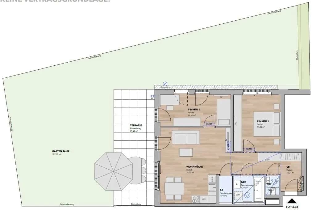 3-Zimmer-Wohnung kaufen in Sankt Pölten Land – 70,27 m², € 554.200 – Bild 3 von 14