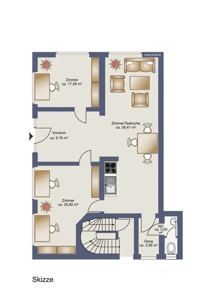 3-Zimmer-Gewerbeimmobilie kaufen in Baden – 108,62 m², € 280.000 – Bild 8 von 8