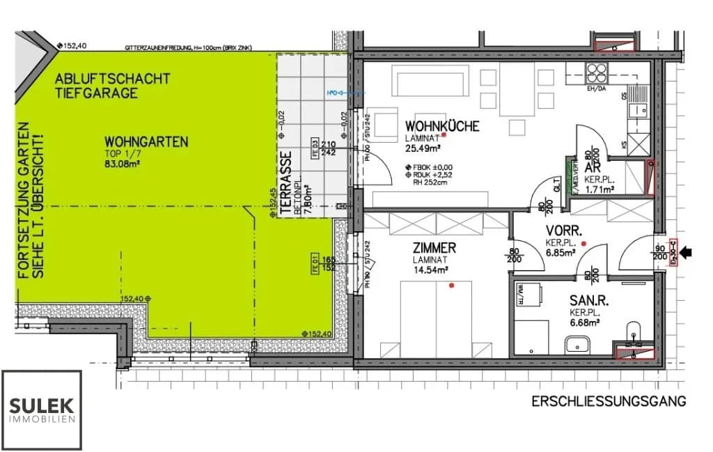 2-Zimmer-Wohnung mieten in Eisenstadt – 55,27 m², € 858 – Bild 3 von 13