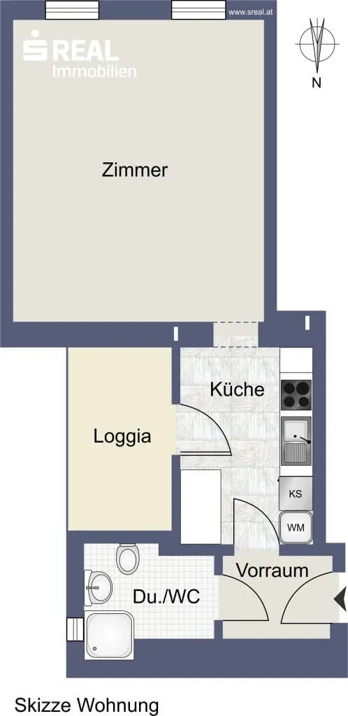 1-Zimmer-Wohnung kaufen in Wien – 35,36 m², € 199.000 – Bild 10 von 11