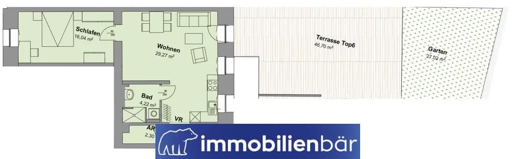 2-Zimmer-Wohnung kaufen in Linz – 54,76 m², € 199.000 – Bild 13 von 13
