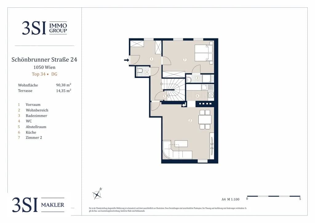 3-Zimmer-Wohnung kaufen in Wien – 90,38 m², € 715.000 – Bild 12 von 19