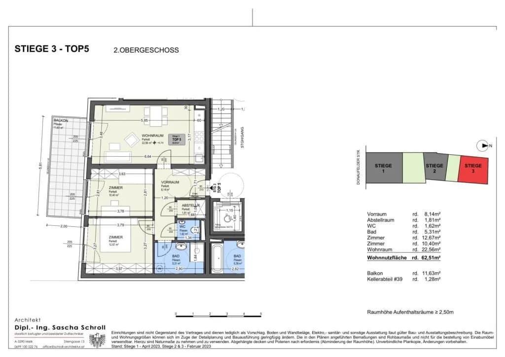 3-Zimmer-Wohnung kaufen in Wien – 63,79 m², € 387.575 – Bild 16 von 16