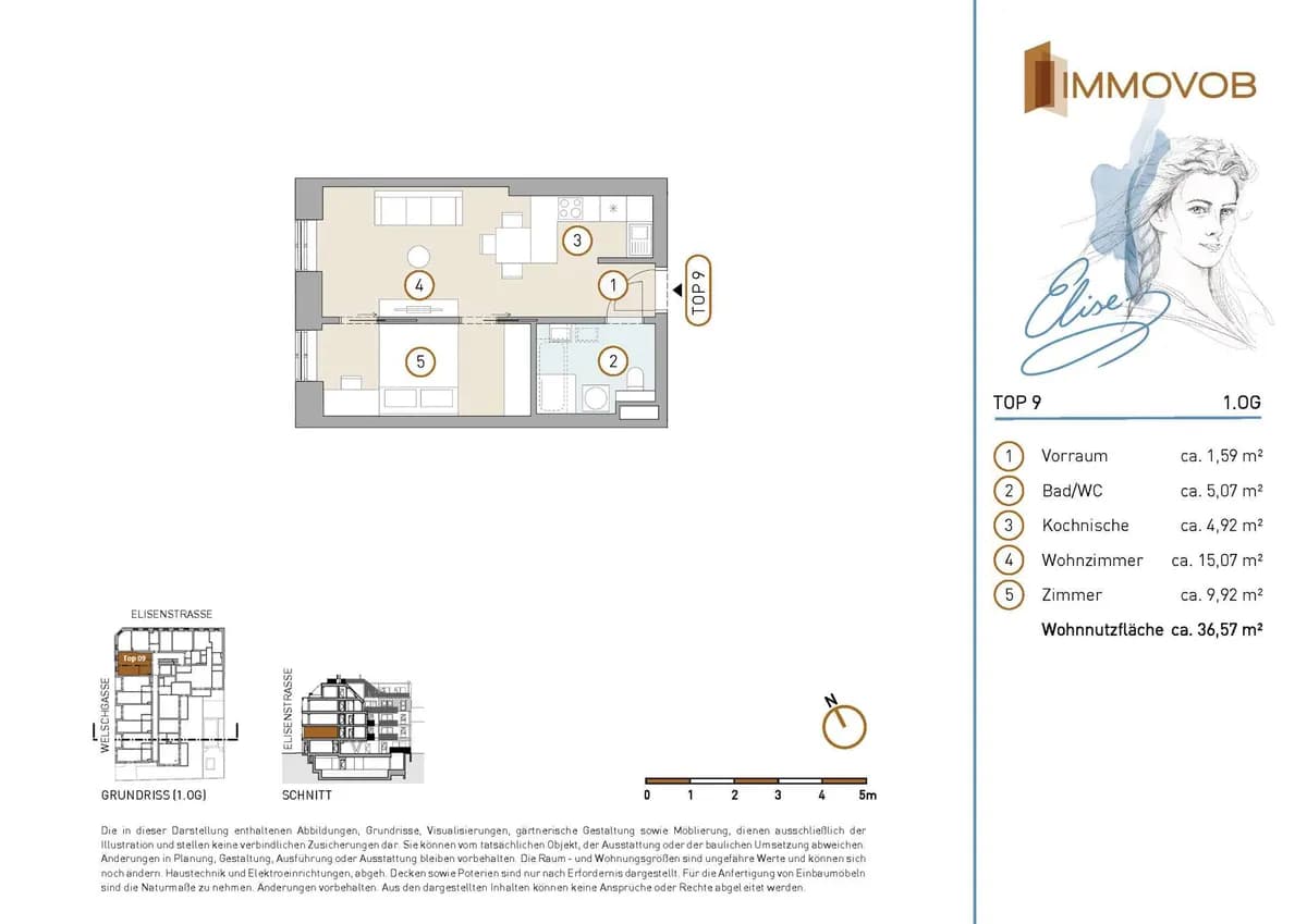 2-Zimmer-Wohnung kaufen in Wien – 36,57 m², € 235.618 – Bild 8 von 10