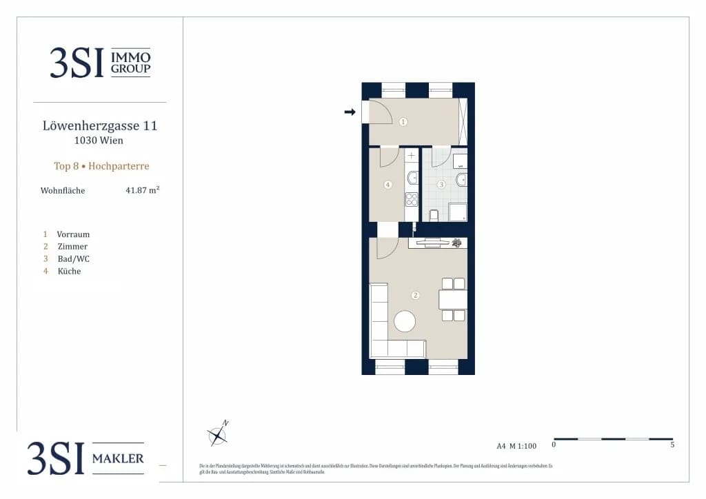 1-Zimmer-Wohnung kaufen in Wien – 41,87 m², € 199.000 – Bild 8 von 8