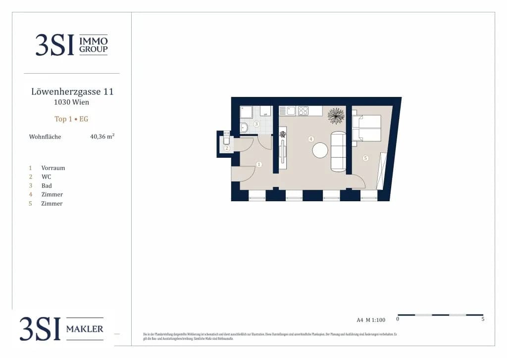 2-Zimmer-Wohnung kaufen in Wien – 40,36 m², € 250.000 – Bild 8 von 8